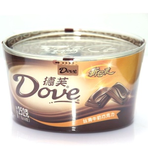 Dove德芙丝滑牛奶巧克力（碗装）252g