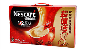 nestle/雀巢1+2原味雀巢咖啡速溶咖啡900克（60条*15克）礼盒条装